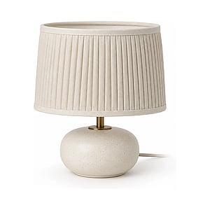 Mira Pleated Bedside Lamp shown in a clean full product view